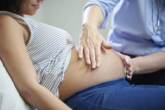 Badanie kobiety w ciąży